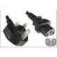 MicroConnect Power Cord UK - C15 2m Black Ref: PE090420C15