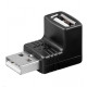 MicroConnect USB 2.0 adapter A - A 90° M-F Reference: USBAMAFA