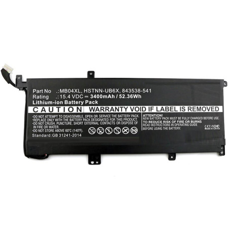 CoreParts Laptop Battery for HP 52.36Wh Référence: MBXHP-BA0166
