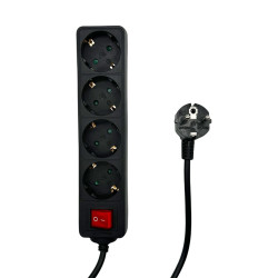 MicroConnect 4-way Schuko Socket on/off Référence: W128812660