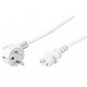 MicroConnect Power Cord 1.8m White IEC320 Référence: PE010418W