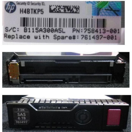 HP 6TB HOT-PLUG SAS HARD DISK DRI Référence: 761497-001