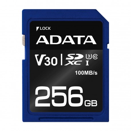 ADATA 256GB SDXC UHS-I U3 V30S Référence: W127209939