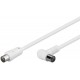 MicroConnect Coax Cable 1.5m White Angled Référence: COAX015WA