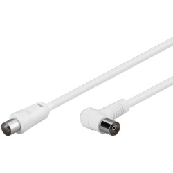 MicroConnect Coax Cable 1.5m White Angled Référence: COAX015WA