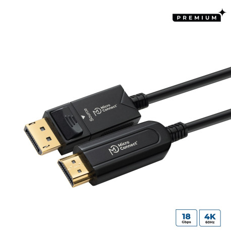 MicroConnect Premium Optic DP - HDMI Cable Référence: DP-HDMI-2000V1.4OP