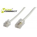 MicroConnect RJ11-RJ45 1M M/M White Reference: MPK451