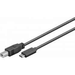 MicroConnect USB-C to USB 2.0 B Cable, 1,8m Reference: W127021090
