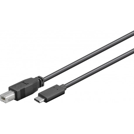MicroConnect USB-C to USB 2.0 B Cable, 3m Reference: W127021091