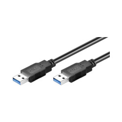 MicroConnect USB3.0 A-A 3m M-M, BLACK Reference: USB3.0AA3B