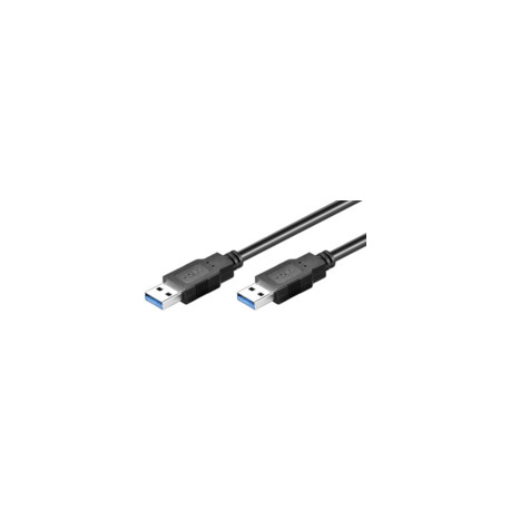 MicroConnect USB3.0 A-A 3m M-M, BLACK Reference: USB3.0AA3B