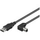 MicroConnect USB2.0 A-B 1m M-M Reference: USBAB1ANGLED