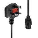 ProXtend Power Cord UK to C15 1M Black Reference: W128366292