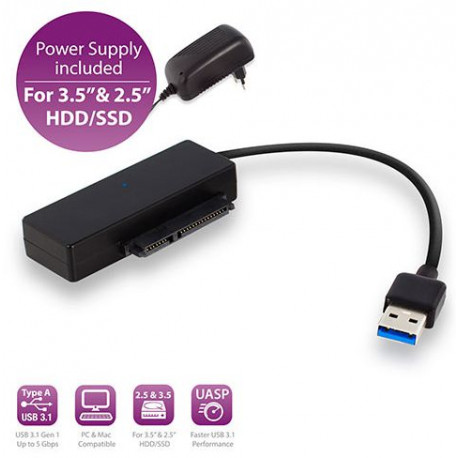MicroConnect Connect a 2.5/3.5 SATA HDD or Reference: USB3.0SATAHDDSSD