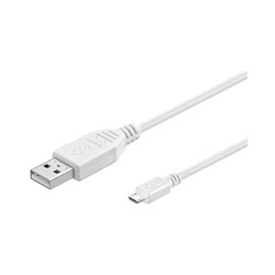 MicroConnect USB A - Micro USB B 5P 1,8m Reference: USBABMICRO18W