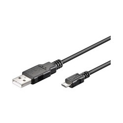 MicroConnect Micro USB Cable, Black, 5m Reference: USBABMICRO5