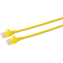 MicroConnect U/UTP CAT6 0.15M Yellow Slim, Reference: W125624999