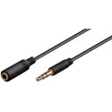 MicroConnect Headphone & AUX Cable, 1m Reference: AUDLG1G