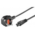 MicroConnect Power Cord UK / C5 5m Black Reference: PE090850
