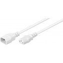 MicroConnect Power Cord C13-C14 0.5m White Reference: PE040605W
