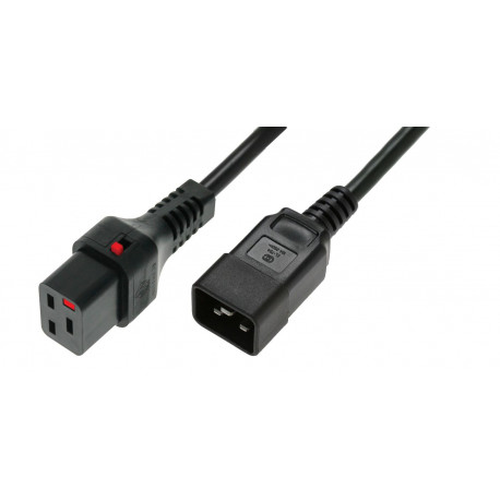MicroConnect IEC Male C20 to C19 IEC Lock Reference: PC1284
