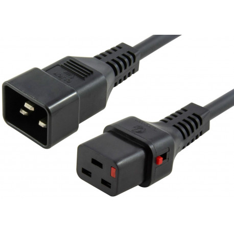 MicroConnect IEC Male C20 to C19 IEC Lock Reference: PC1285