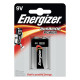 Energizer Battery 9V/6LR61 Alkaline Référence: 7638900297409