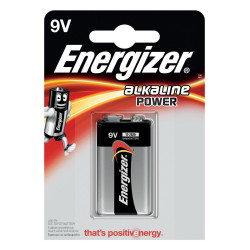 Energizer Battery 9V/6LR61 Alkaline Référence: 7638900297409