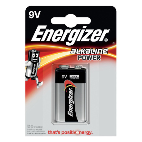 Energizer Battery 9V/6LR61 Alkaline Référence: 7638900297409