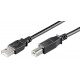 MicroConnect USB2.0 A-B 0,3M, M-M BLACK Reference: USBAB03B