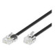 MicroConnect RJ11-RJ45 6M M/M Black Reference: MPK456S