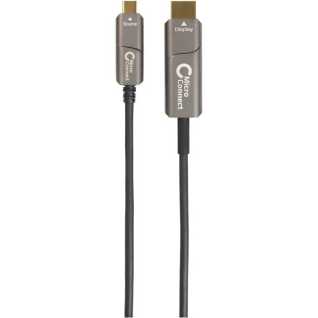 MicroConnect USB-C HDMI fiber cable 30m Reference: USB3.1CHDMI30OP