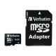 Verbatim 16 GB SD Micro (SDHC) Class 10 Reference: 44082