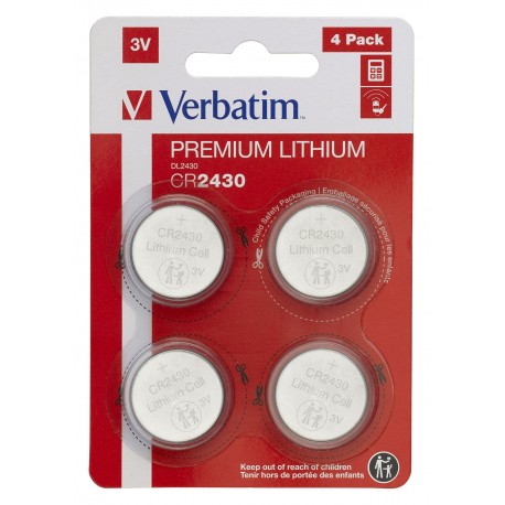 Verbatim LITHIUM BATTERY CR2430 3V 4 Reference: W126181787