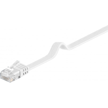 MicroConnect U/UTP CAT6 1M White Flat Reference: V-UTP601W-FLAT
