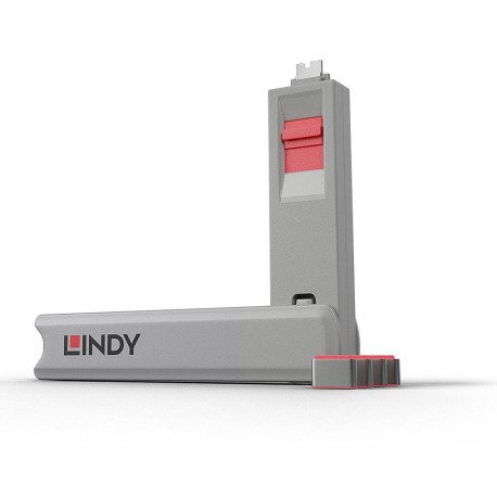 Lindy USB Port Blocker - Packx4 Pink Référence: 40425