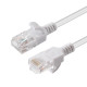 MicroConnect U/UTP CAT6A Slim 0.25M White Reference: W125627994