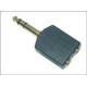 MicroConnect Adapter 6.3mm - 2X3.5mm M-F Reference: AUDANS