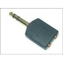 MicroConnect Adapter 6.3mm - 2X3.5mm M-F Reference: AUDANS