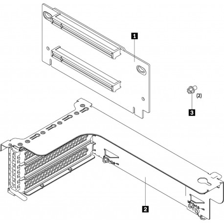 Lenovo DCG TS x16/x8 PCIe Riser Référence: 7XH7A02678