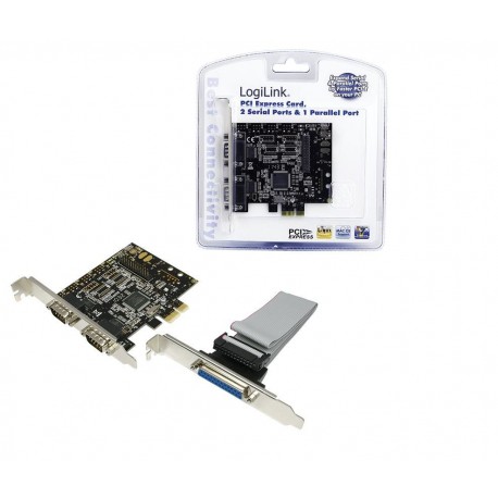 LogiLink seriell PCIe 2x+1x parallel Référence: PC0033