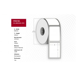 Capture Label 102 x 64mm, Core 25mm, Référence: W128432990