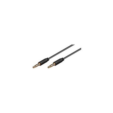 MicroConnect 3.5mm 4-pin 1m M-M Black Reference: IPOD012