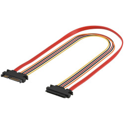 Goobay SATA CABLE 0,50M - SATA+POWER Référence: W128320502