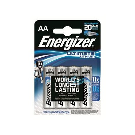 Energizer Lithium AA - LR6 Ultimate 4-pa Référence: 7638900262643