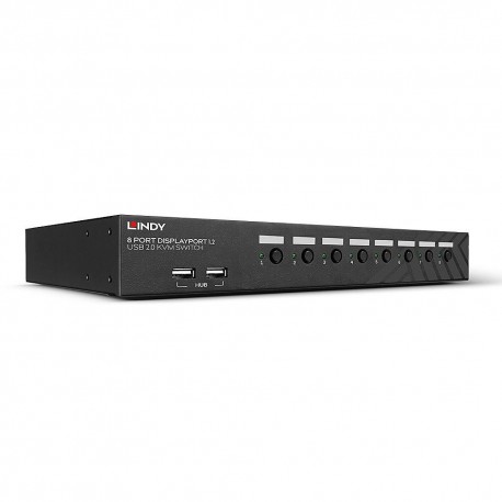 Lindy 8 Port DisplayPort 1.2, USB Référence: W128456886