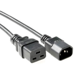 MicroConnect Power Cord C19-C14 3m Black Reference: PE0191430