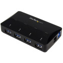 StarTech.com 4-PORT USB 3 HUB + 2.4A DCP Référence: ST53004U1C