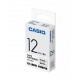Casio Black on White 1 Pack 12mmx8m Référence: XR12WE1