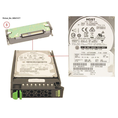 CoreParts 600GB 2,5 SATA 10K RPM Reference: W126352150